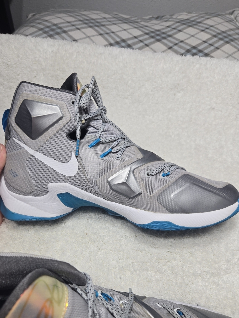 Size 12 - Nike LeBron 13 Blue Lagoon 2015 No Box - Picture 9 of 13